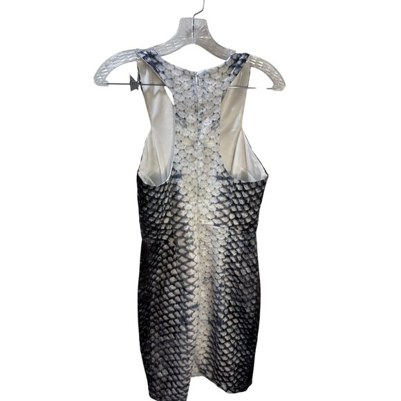 Snake Print Bodycon Midi Dress Women Size 8 By Faith In Love Polyester Blend Sle - Picture 2 of 10